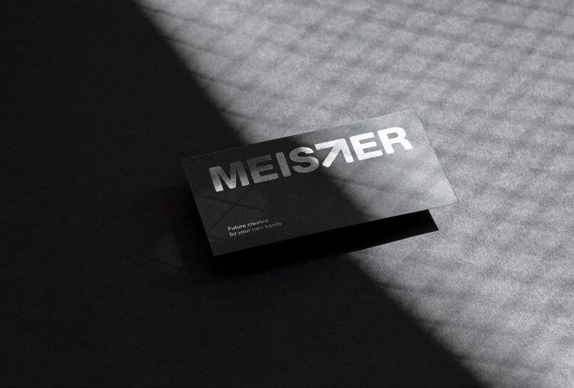 Maestria do visual adotado do logotipo do Meister