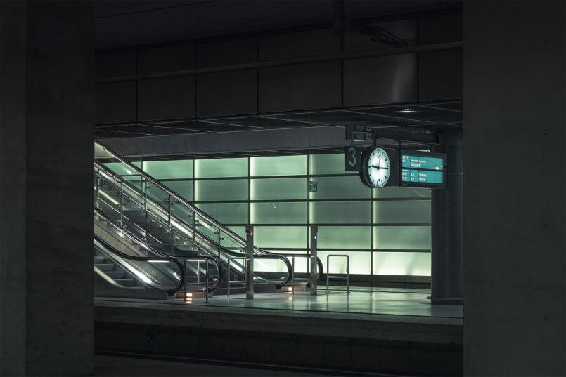 paisagens de metro de Andreas Levers