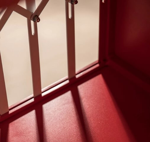 porta objetos vermelho de san design