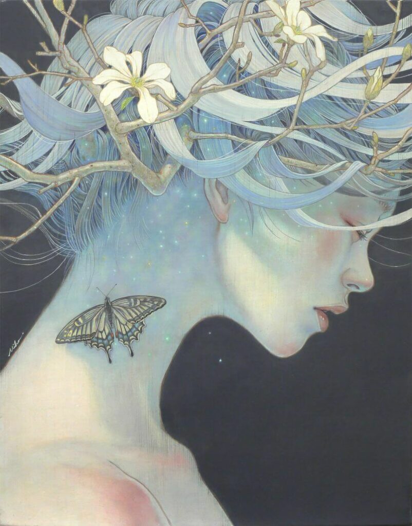 olhar cabisbaixo por Miho Hirano