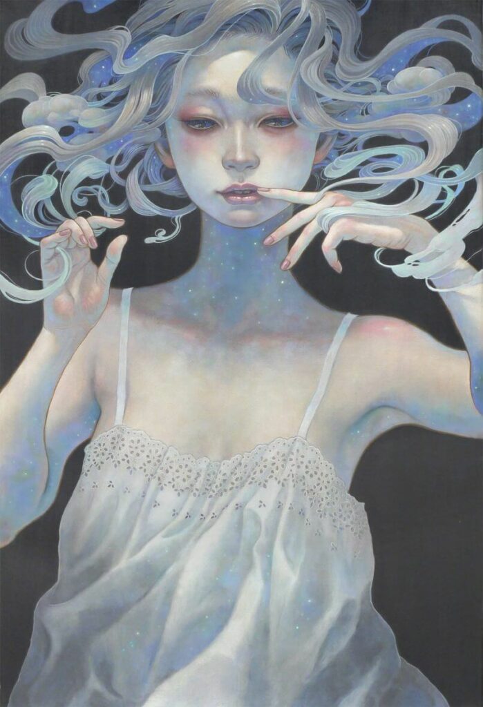 olhar noturno por Miho Hirano