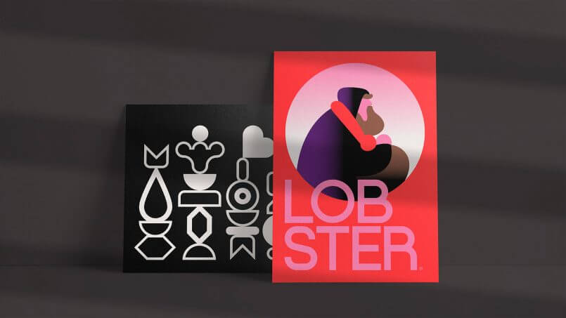 Suas novas imagens por Branding do Lobster Studio por Gianluca Fallone, com sede em Buenos Aires, foi responsável por essa marca impactante criada para a Lobster, um estúdio criativo búlgaro.