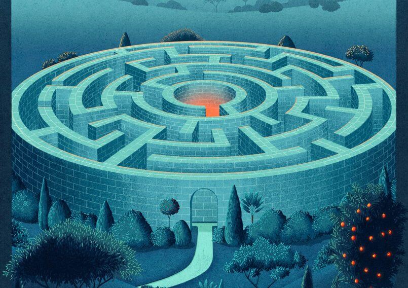 labirinto mágico por Myriam Wares