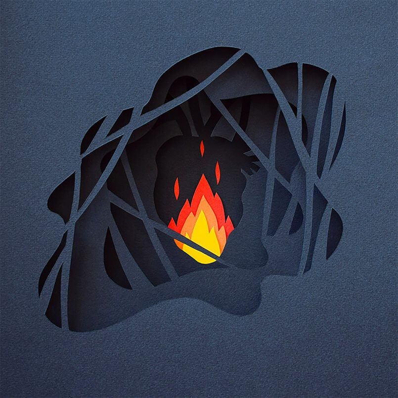 fogueira de papel de Margaret Scrinkl