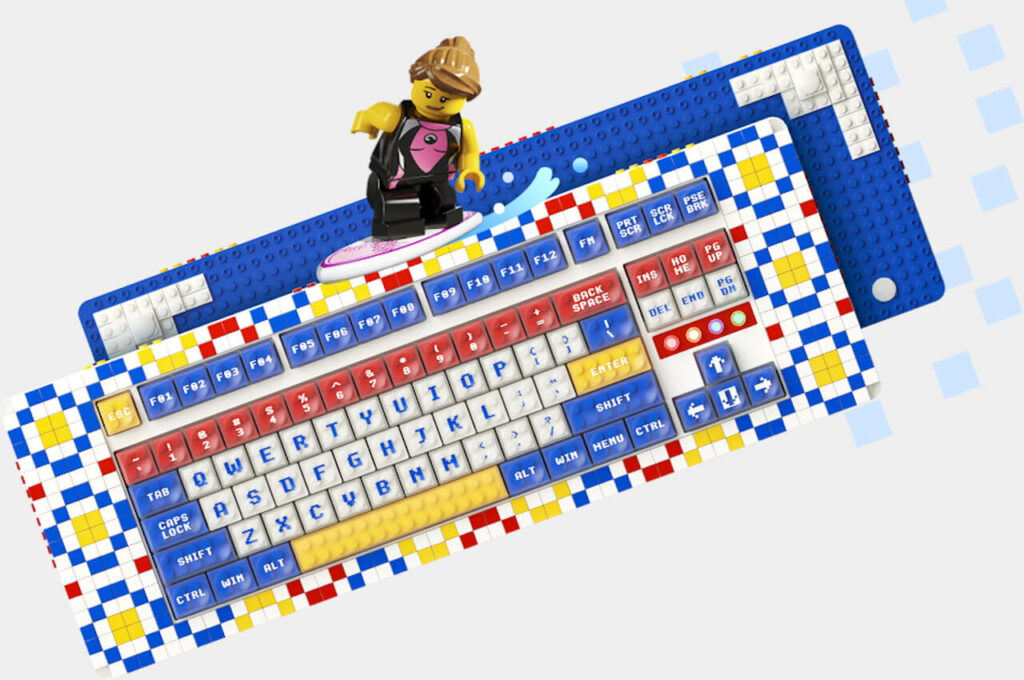teclado LEGO produtos divertidos