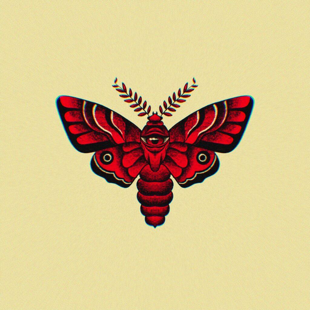 borboleta vermelha por Rodrigo Retana