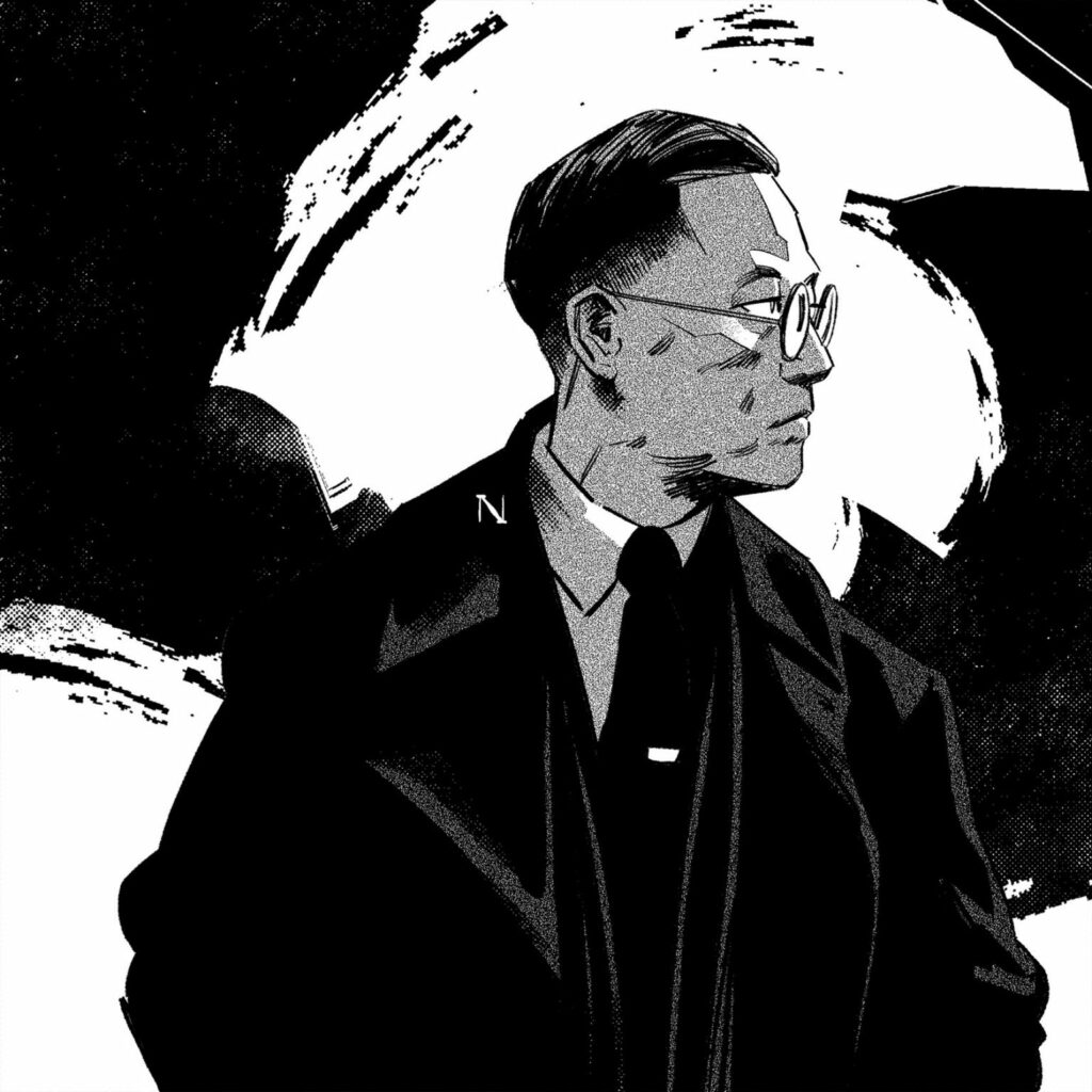 mafia yakuza Yakuza: Ilustrações em preto e branco por Coke Navarro. que é um Artista espanhol que criou esta série de composições monocromáticas, como sua contribuição para o Inktober desafio.