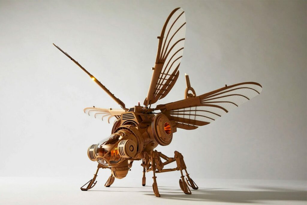 mosquito voador a arte de Greg Olijnyk