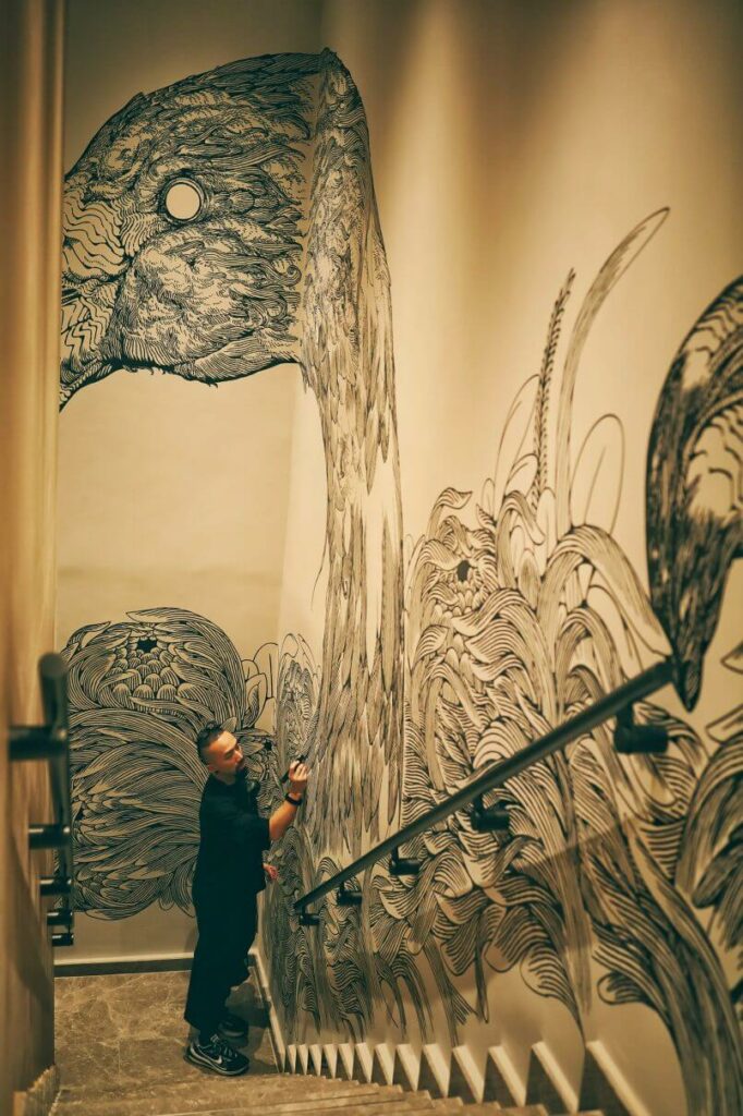 mais do mesmo Murais e Arte de Rua por Kristopher Ho, são essas fantásticas criações em grande escala deste Artista de Hong Kong.