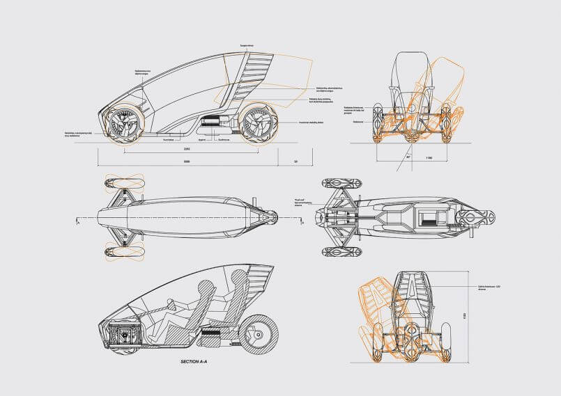 mais do mesmo Design de Triciclo Elétrico AKO por Team AKO nessa fantástica edição desse veículo elétrico de três rodas que procura preencher a lacuna entre motocicletas e carros.